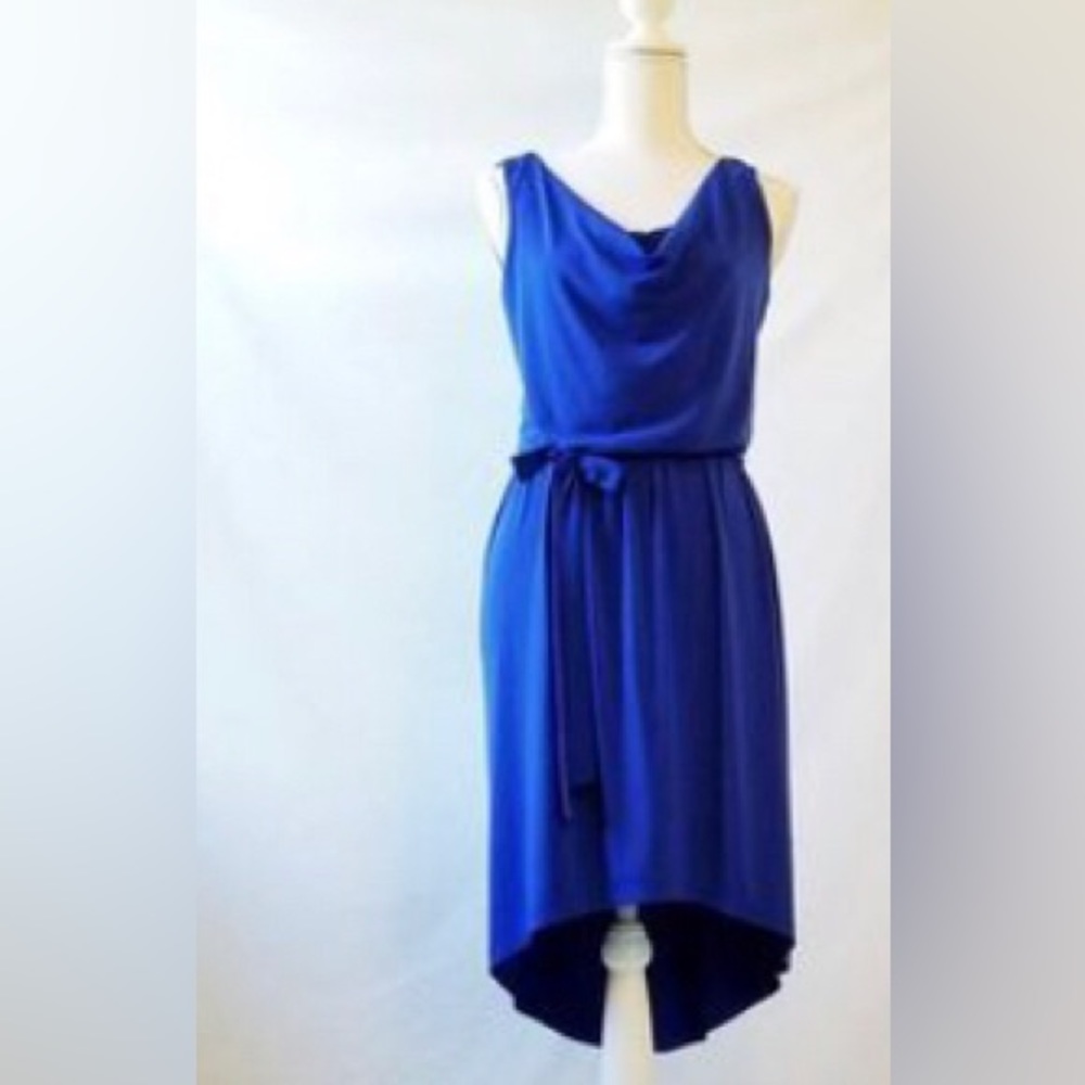 Fenn Wright Manson Cowl Neck, Hi-Low Dress, size 8, bump friendly